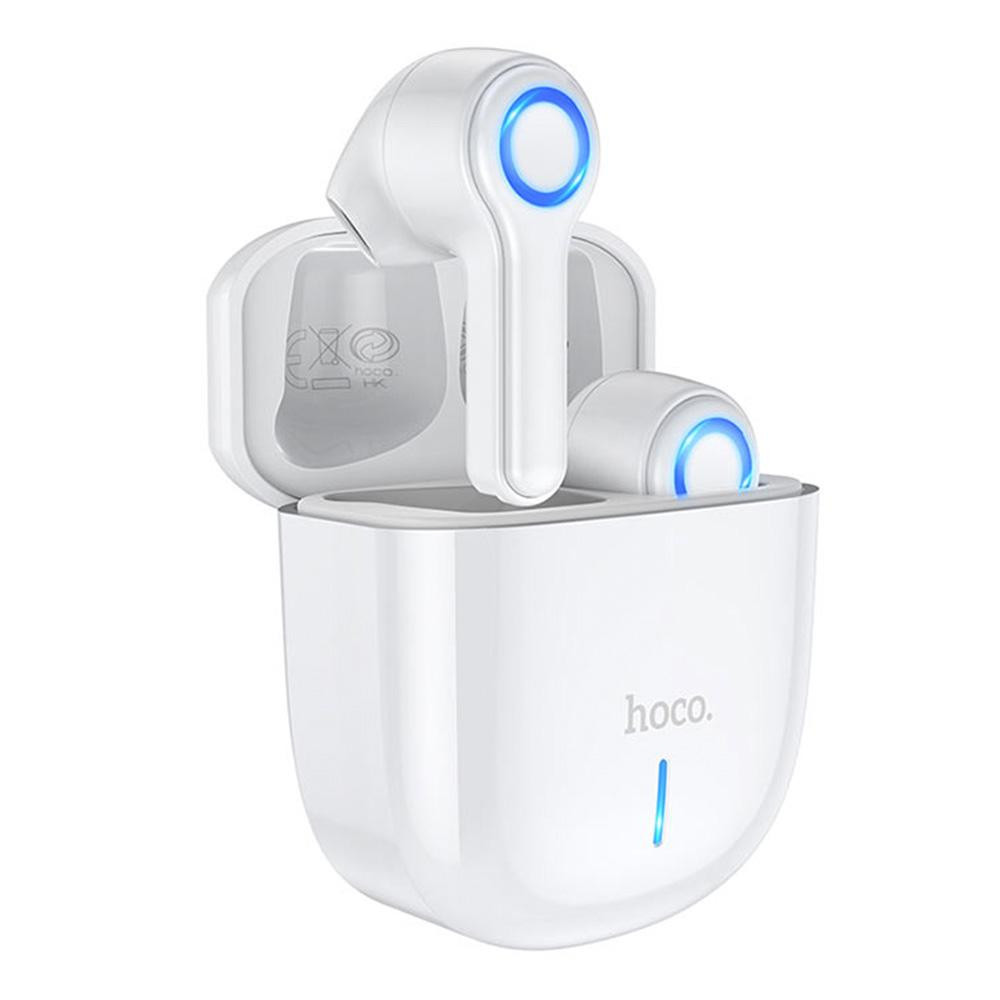 Бездротові навушники HOCO ES45 з Bluetooth, гарнітура (білий) + зарядний кейс