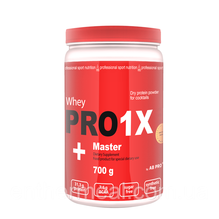 Протеин AB PRO высокобелковый 78% протеин PRO 1X Whey MASTER 700 г Банан
