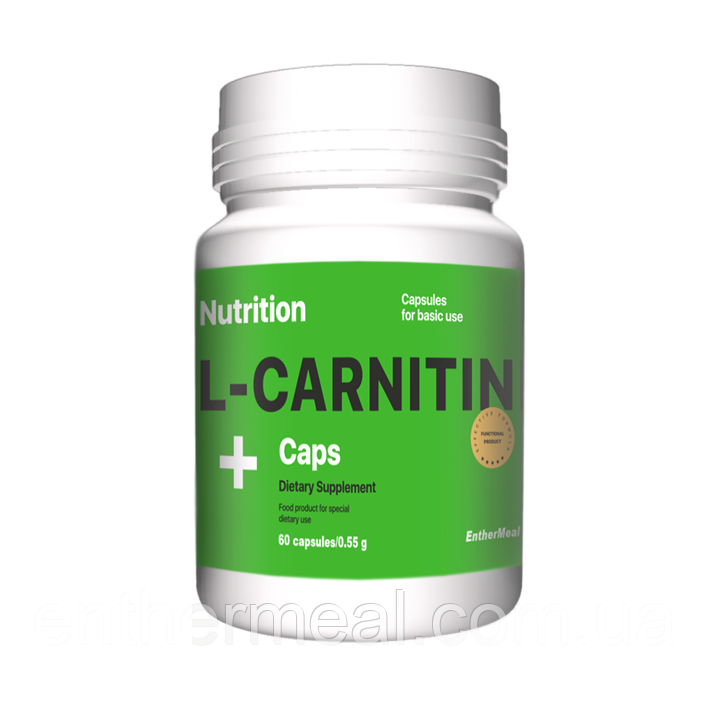 Жиросжигатель L-Карнитин EntherMeal L-Carnitine 60 капсул