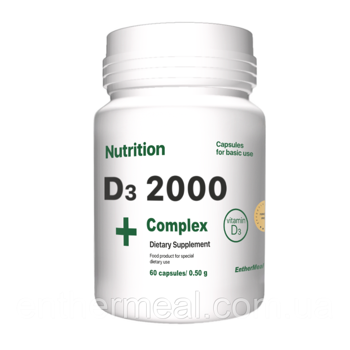 Вітаміни EntherMeal D3 2000 Complex+ 60 капсул