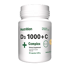 Витаминный комплекс EntherMeal D3 1000+С Complex+ 60 капсул