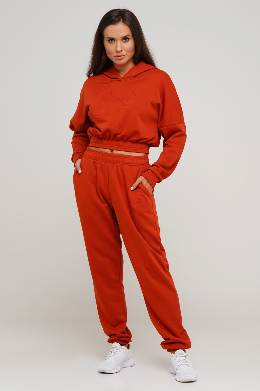 Жіночий костюм штани та худі укорочений з капюшоном TM Orli