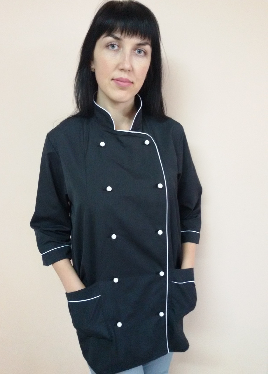 Кітель Класика для кухаря 40,42 та 44 розмір бавовна три чверті рукав, фото 1