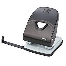 Діркопробивач Exakt-2 металевий, 40арк, чорний, фото 2