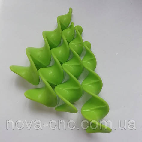 Підвіски пластик "Спіраль" салатовий 60 мм 75 штук, фото 1