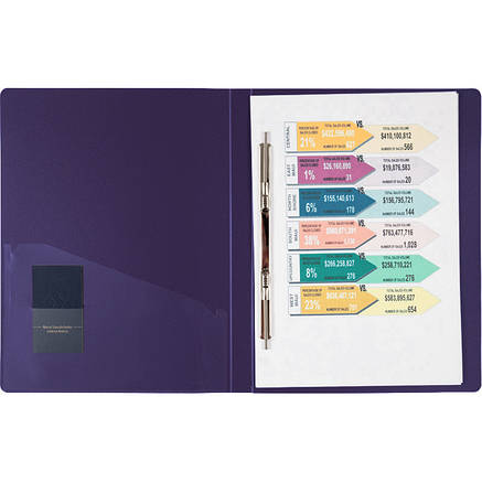 Папка-швидкозшивач А4, синя, фото 2