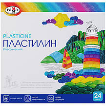 Пластилін "Класичний", кор., стек, 480 г, 24 кол., фото 6