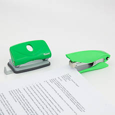 Степлер Ultra пласт., №24/6, 25 л., салатовий, фото 3