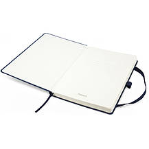 Книга записна Partner Prime, 145*210, 96арк, кліт, синя, фото 4