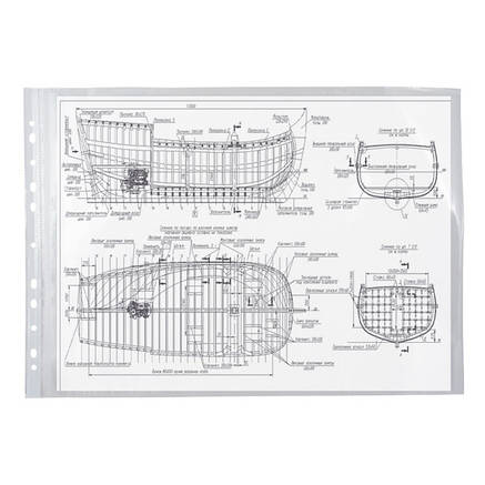 Файл А3, глянсовий, 40 мкм (100 шт.), горізон, фото 2