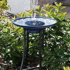 Фонтан садовий на сонячній батареї Water Pump 160 мм