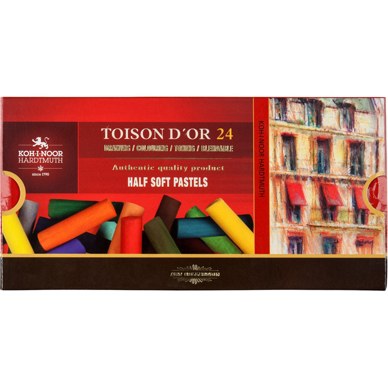 Пастель суха TOISON d'or, 1/2, 24 кол.