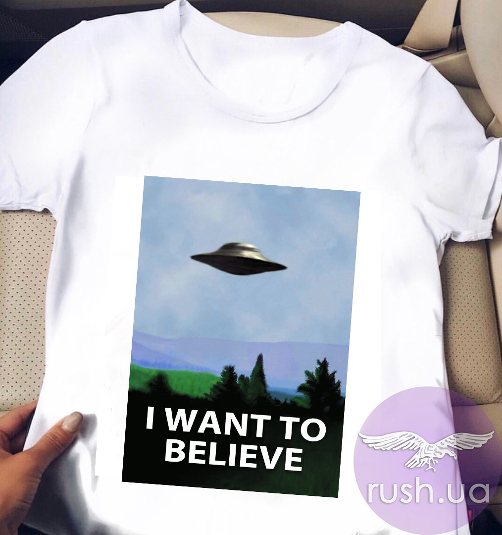 Прикольна жіноча футболка I want to believe