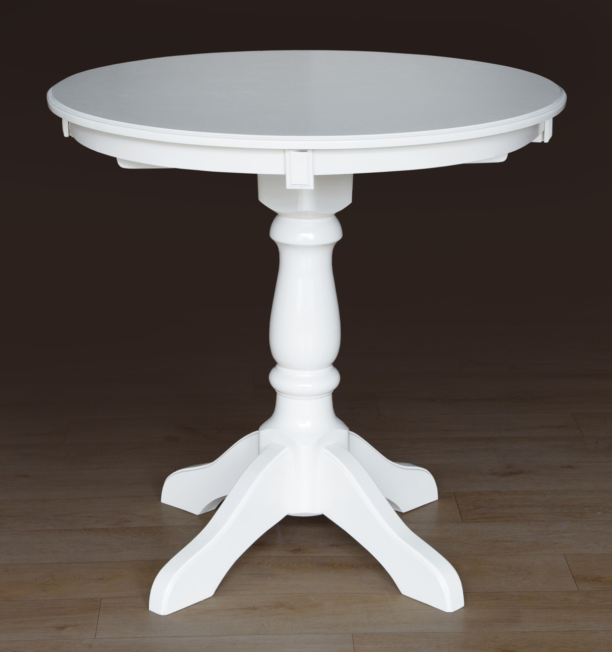 Стіл Чумак-2 розкладний (D=80+30)  слонова кістка, фото 1