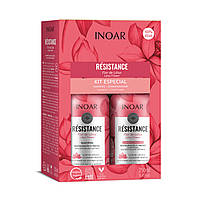 Набор шампунь и кондиционер для тонких волос, Inoar Kit duo Resistance Flor de Lotus, 2х250 ml