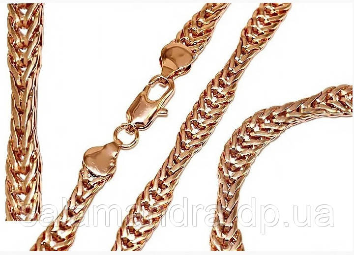 Набір No Н 013. Золото (рожеве покриття). Цепь+браслет., фото 1