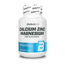 Вітаміни BioTech USA Calcium Zinc Magnesium 100 tabs