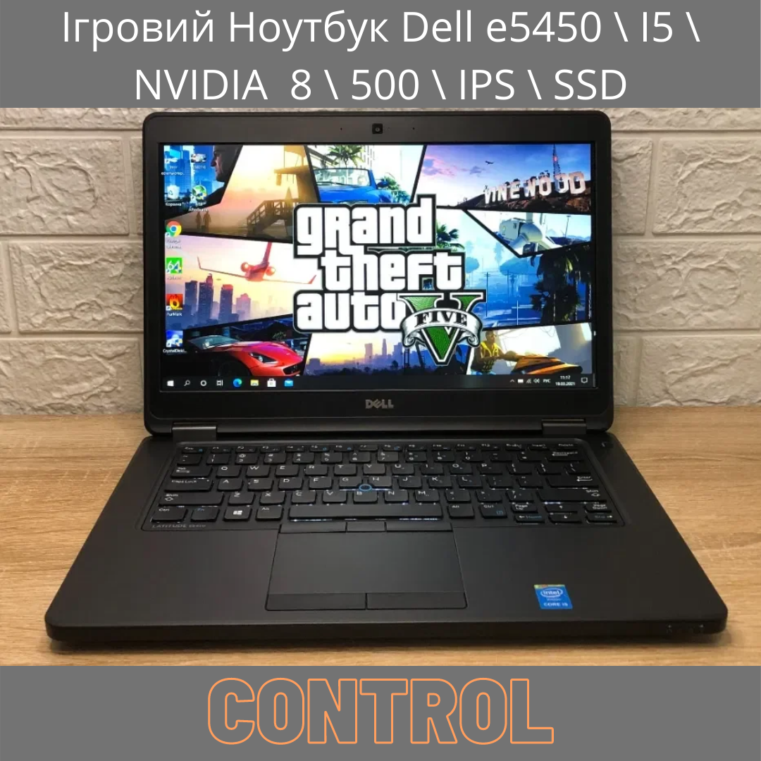 Ігровий Ноутбук Dell e5450 \ I5 \ NVIDIA 8 \ 500 \ IPS \ SSD, фото 1
