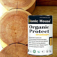 Масляне просочення для дерева з антисептиком "ORGANIC PROTECT OIL" (1 л). Bionic House (Біонік Хаус)