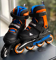 Ролики детские раздвижные Rollerblade Microblade(midnight blue/warm orange)