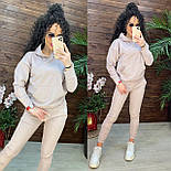 Спортивний костюм жіночий із худі з капюшоном і звуженими джогерами (р. 42-50) 11051235, фото 3