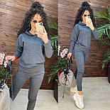 Спортивний костюм жіночий із худі з капюшоном і звуженими джогерами (р. 42-50) 11051235, фото 2