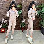 Спортивний костюм жіночий із худі з капюшоном і звуженими джогерами (р. 42-50) 11051235, фото 9