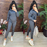 Спортивний костюм жіночий із худі з капюшоном і звуженими джогерами (р. 42-50) 11051235, фото 6
