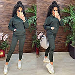 Спортивний костюм жіночий із худі з капюшоном і звуженими джогерами (р. 42-50) 11051235, фото 5