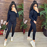 Спортивний костюм жіночий із худі з капюшоном і звуженими джогерами (р. 42-50) 11051235, фото 7