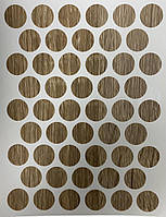 Заглушка конфирмата самоклеящая Weiss d=14 Дуб сонома (50шт) 4763