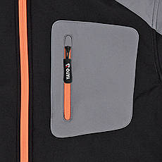 Куртка SoftShell чорно-сіра YATO YT-79531 розмір M, фото 2