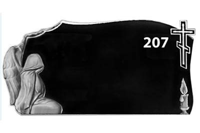 Пам'ятник подвійний на могилу з граніту No207, фото 2