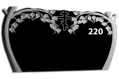 Подвійний пам'ятник з граніту №220