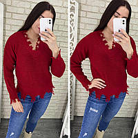 Очаровательный женский свитер Ткань "Мягкая Вязка" 46, 48 размер 46