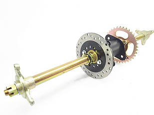 Задня вісь у зборі квадроциклу 110 125 куб см світловідворота 74 см повний комплект для встановлення