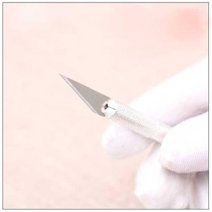 Скальпель (ніж) для розкрою шкіри зі змінними лезами, фото 3