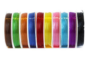 Волосінь кольорова гумка 0,5мм, 13 ярдів (10)
