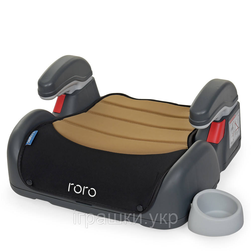 Дитяче автокрісло бустер El Camino 1044 RORO Beige Black, фото 1