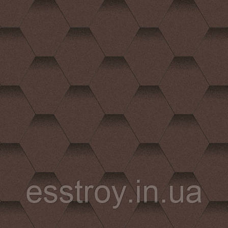 Бітумова черепиця Мозаїка Гірський каньйон (коричневий + чорна тінь), фото 1
