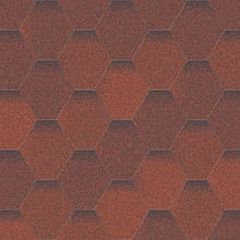 Бітумова черепиця Мозаїка Вогняна лава (червоний + коричневий)