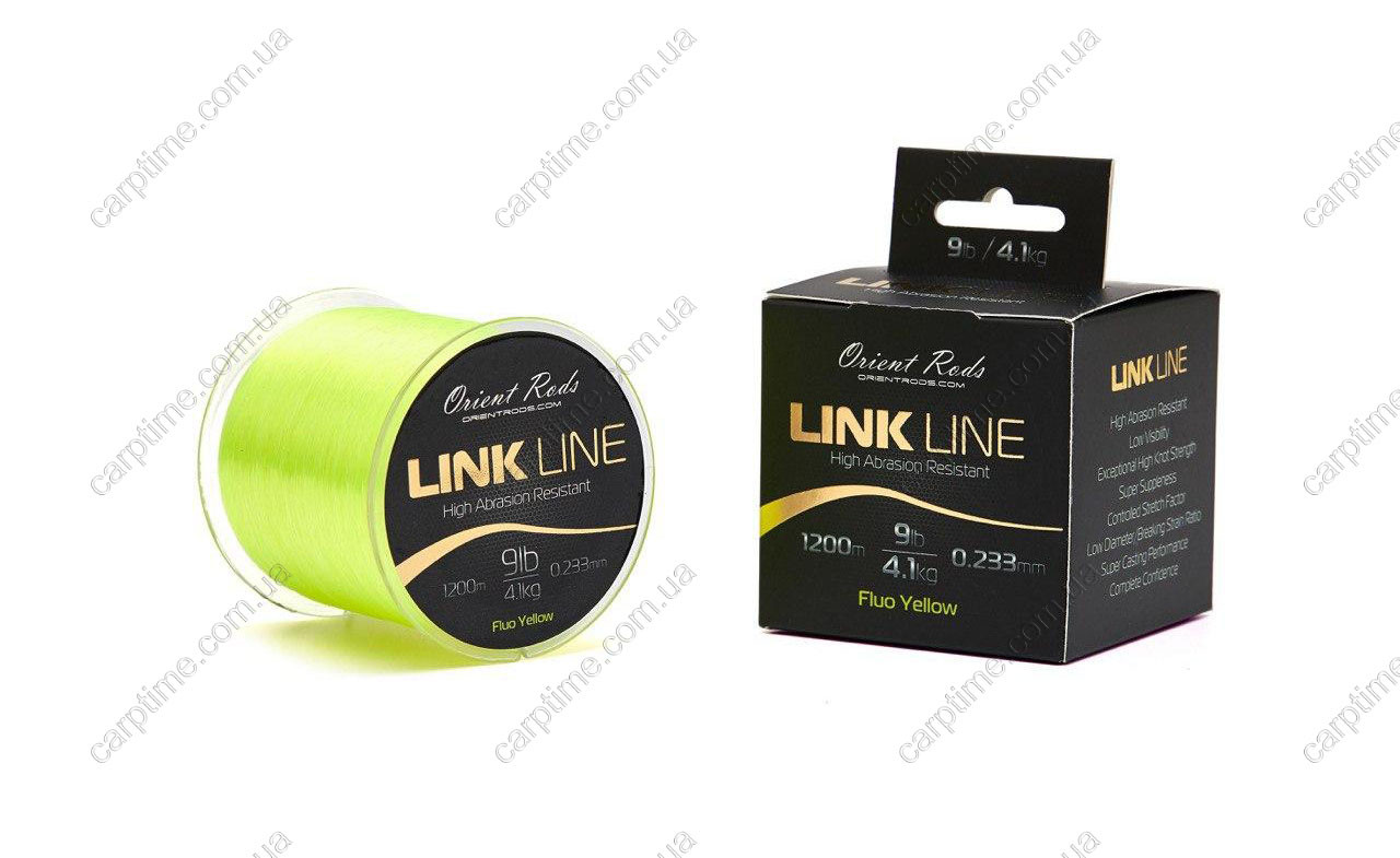 Жилка Orient Rods fluo yellow 1200м 0,26мм 5,1кг, фото 1
