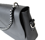 Женская кожаная сумка "Tessitura" черная, фото 5