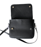 Женская кожаная сумка "Tessitura" черная, фото 6