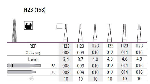 Твердосплавний, Вольфрам-Карбідовий бір H23 на кутовий наконечник, фото 1