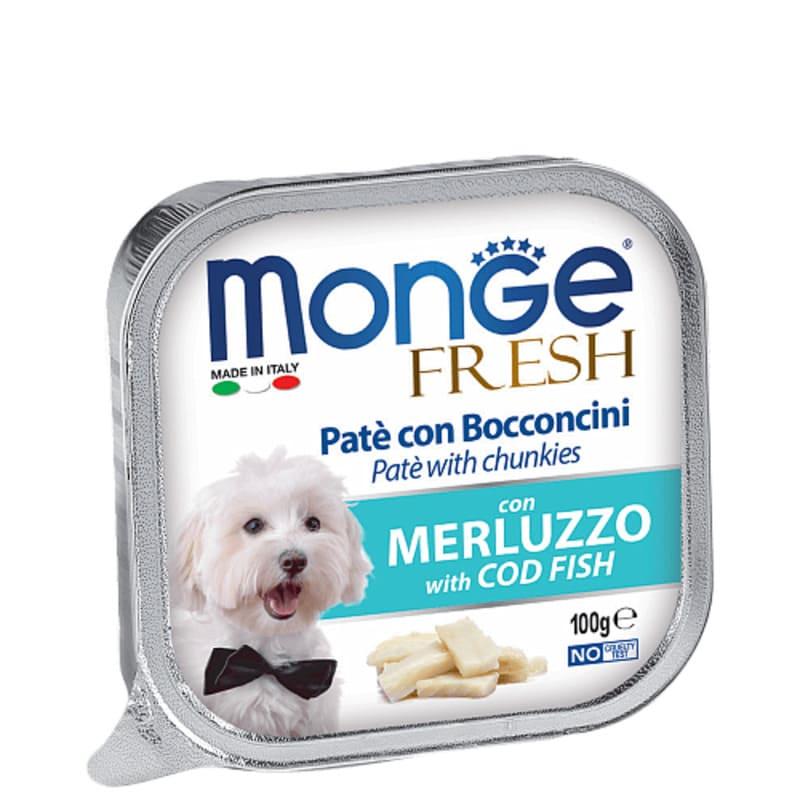 Вологий корм для собак Monge (Монж) DOG FRESH паштет із тріскою 100 г