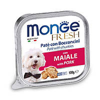 Влажный корм для собак Monge (Монж) DOG FRESH паштет со свининой 100 г