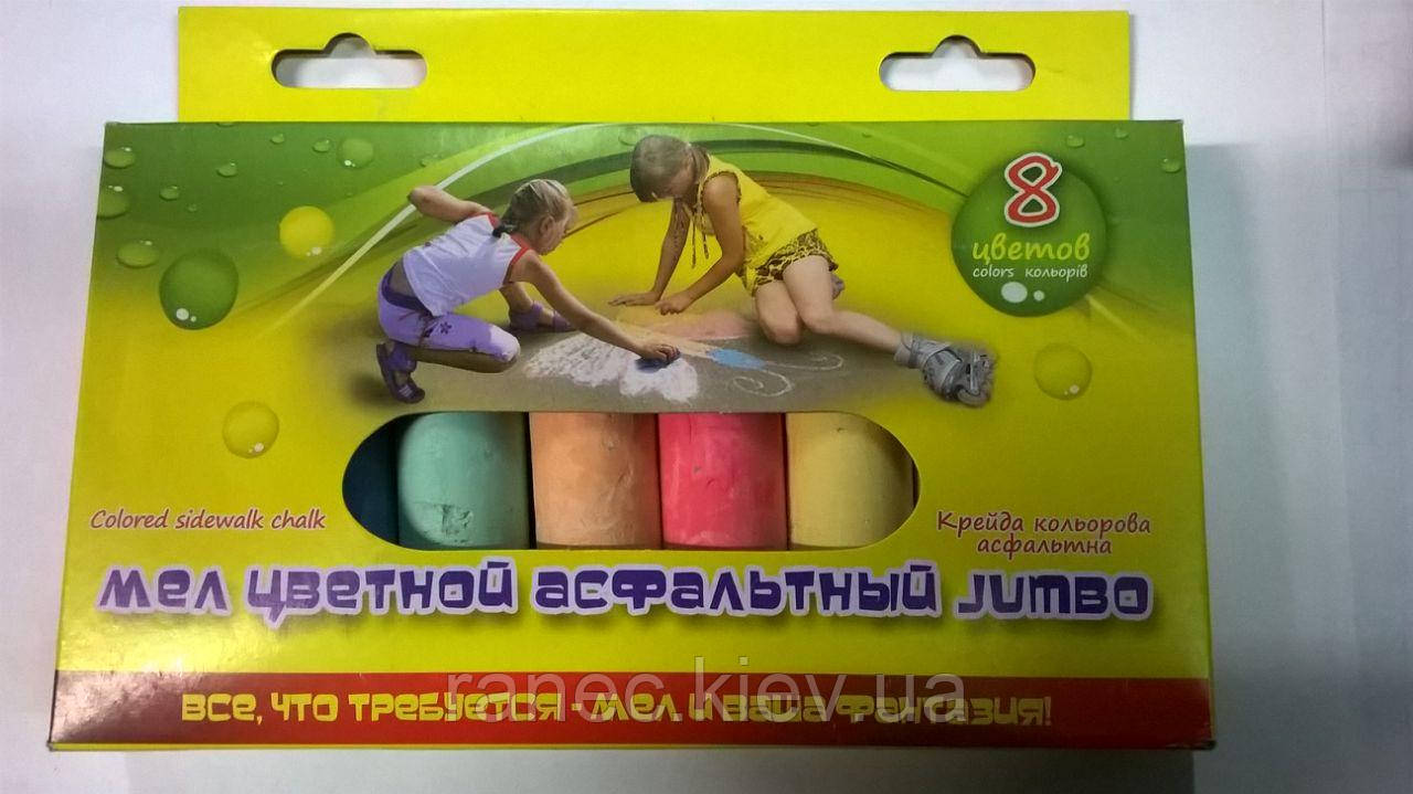 Крейда кольоровий 10 штук Jumbo + 2 тримача зі скакалкою 400069 1 Вересня