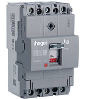 Автоматичний вимикач x160, In=25А, 3п, 18kA, Тфикс./Мфикс., Hager