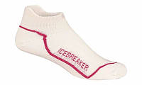 Носки Icebreaker Run Light Micro WMN white/lobster